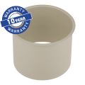 MERIDA STELLA SILK GREY LINE round countertop ring for a waste bin, silk grey